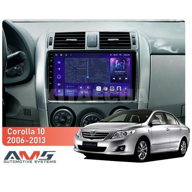 Штатная магнитола MOSS M3 4+32 ГБ 9" Toyota Corolla 10 E140 2006-2013 (A) AMS (50691) - 2