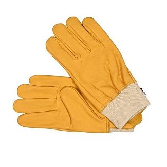 Перчатки рабочие кожаные желтые 10" YATO