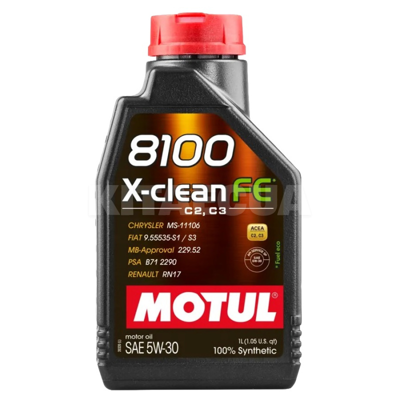 Масло моторное синтетическое 5л 5W-30 8100 X-clean FE MOTUL (112781)