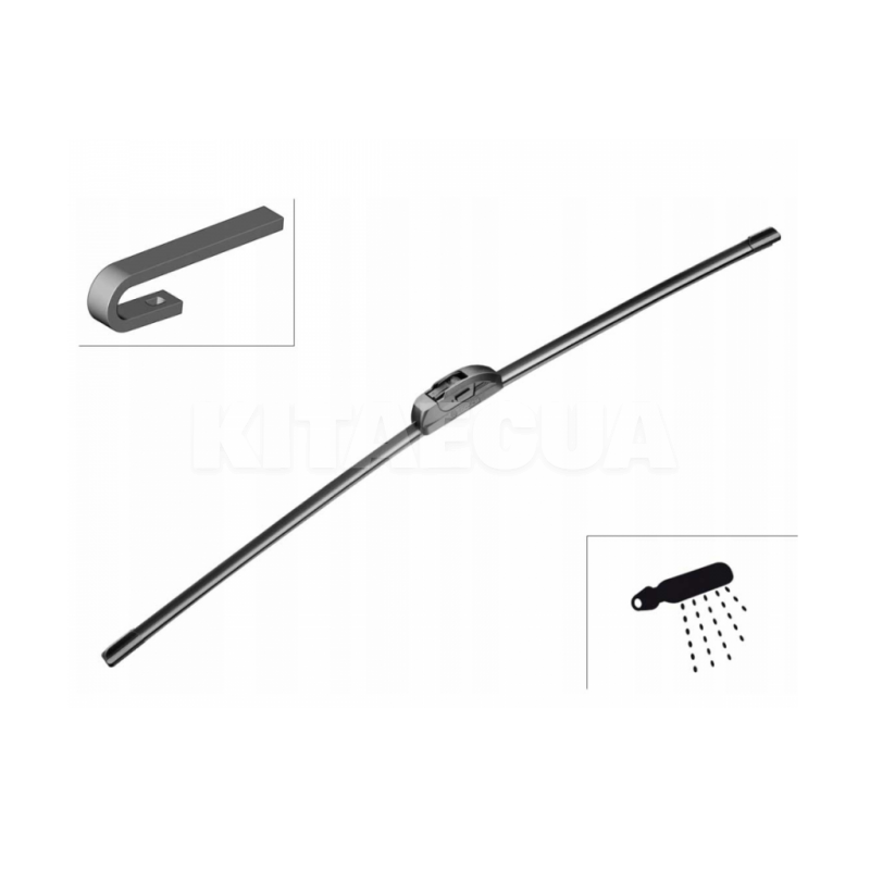 Щетка стеклоочистителя (дворник) 700мм бескаркасная с форсункой Bosch (3 397 008 849)