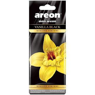 Ароматизатор сухой листик "чёрная ваниль" Mon Vanilla Black AREON