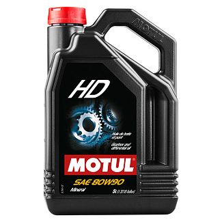 Масло трансмиссионное минеральное 1л 80W-90 GL-4/GL-5 HD MOTUL