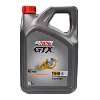 Масло моторное синтетическое 4л 5W-40 GTX A3/B4 CASTROL