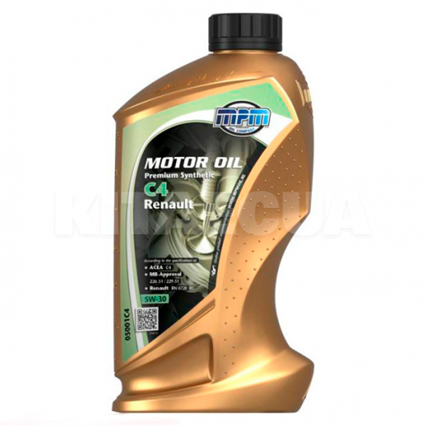 Масло моторное синтетическое 1л 5W-30 C4 Renault MPM (MPM_05001C4)