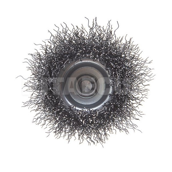 Щітка чашкова 50 мм для дриля 1/4" (кручений дріт) Intertool (BT-9050) - 3