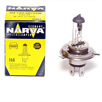 Галогенная лампа H4 60/55W 12V 3700К NARVA