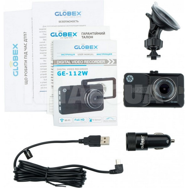 Видеорегистратор Full HD (1920x1080) USB, Wi-Fi GE-112W Globex (GE-112W) - 2