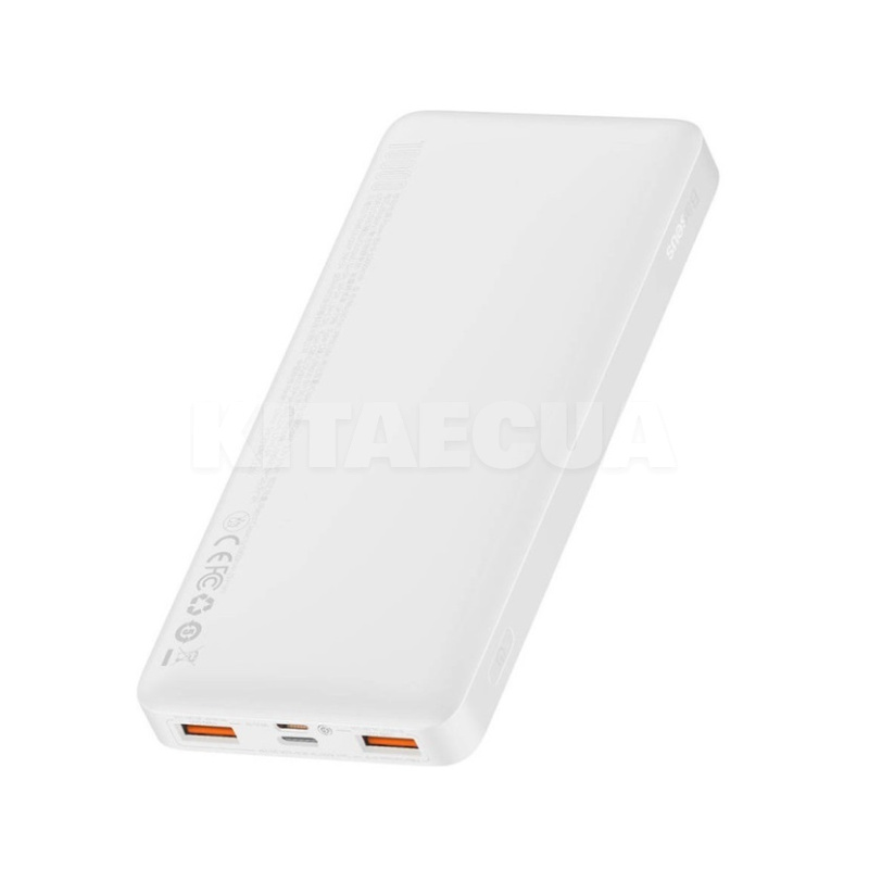Повербанк Bipow Overseas 10000mAh 20W білий BASEUS (390190003) - 2