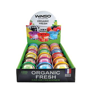Ароматизатор "мікс" 40гр Organic Fresh MIX №1 18шт Winso