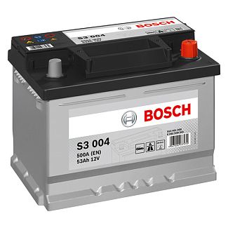 Аккумулятор автомобильный S3 004 53Ач 500А "+" справа Bosch