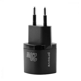 Зарядное устройство 20W Type-C Silicone Power черное PROOVE