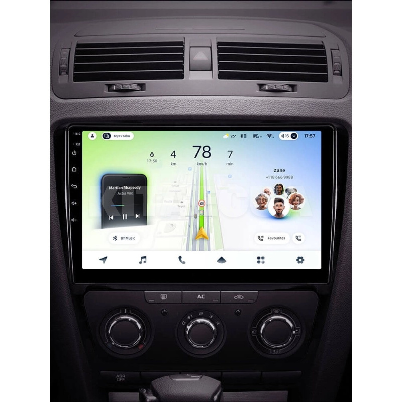 Штатная магнитола CC4L 6+64 Gb 10" Skoda Octavia 2 A5 2008-2013 black Teyes (71437) - 2