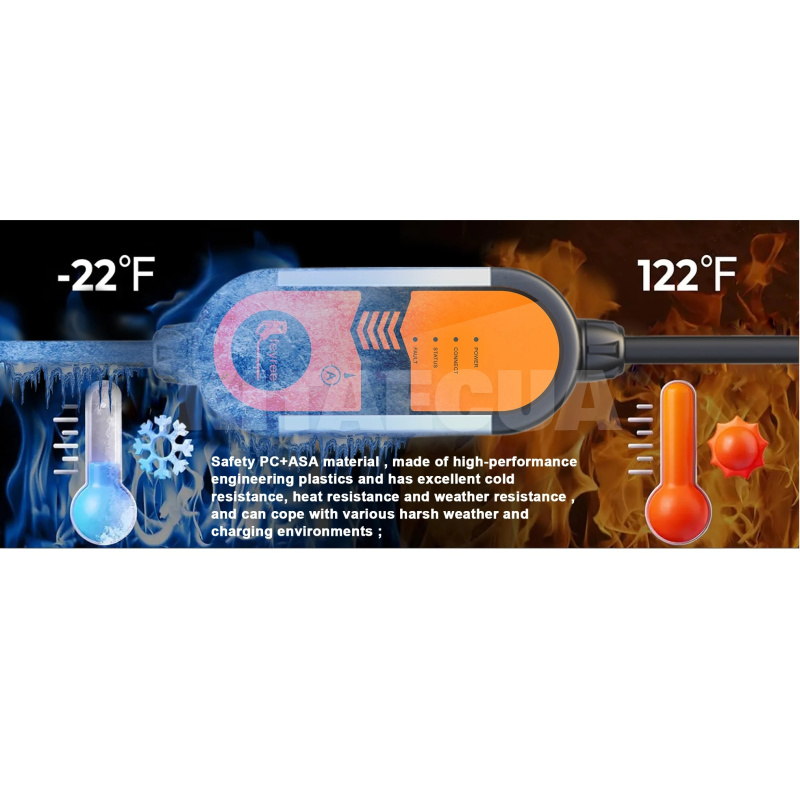 Зарядка для электромобиля Type Tesla 3.7 кВт 16А 1-фаза Leaping Fox FEYREE (FY3.5-16-1PH-TS) - 7