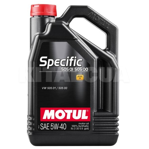 Моторное масло синтетическое 5л 5W-40 Specific VW 505.01/505.00 MOTUL (SPECIFIC 505.01)