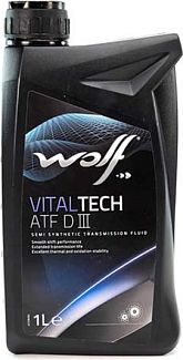 Масло трансмісійне напівсинтетичне 1л (в ГУР) VitalTech ATF DIII WOLF