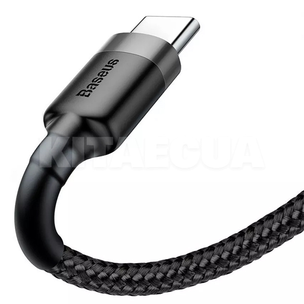 Кабель USB - Type-C 3A Cafule 0.5м черно/серый BASEUS (217120096) - 2