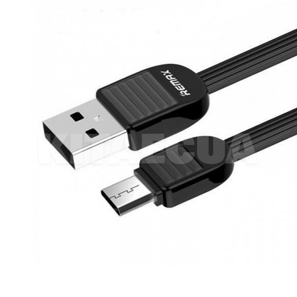 Кабель USB - microUSB 2.1А RC-045m 1м черный Remax (27936)