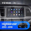 Штатна магнітола X1 2+32Gb 10" Toyota Highlander 3 XU50 2013-2018 Teyes (26888)