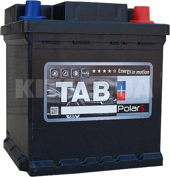 Акумулятор 44Ач Euro (T1) 207x175x175 із зворотною полярністю 360A Polar S TAB (TAB POLAR S 44)