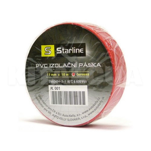 Изолента красная 10 м х 15 мм STARLINE (S PL 001)