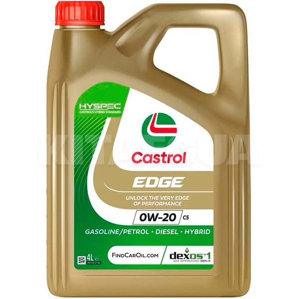 Масло моторне синтетичне 4л 0W-20 EDGE C5 CASTROL (15CC95)