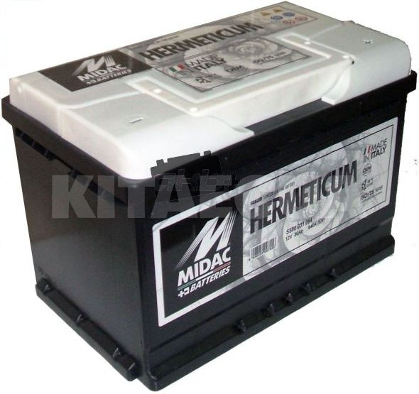 Аккумулятор MIDAC HERMETICUM2 12V 80Ah (6CT-80A3HR)