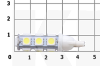 Світлодіодна лампа 12V безцокольная 13 світлодіодів CYCLON (T10-003)