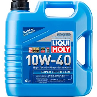 Масло моторное полусинтетическое 4л 10W-40 Super Leichtlauf LIQUI MOLY