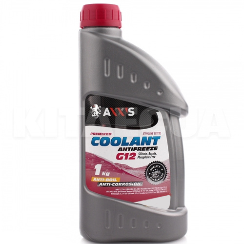 Антифриз червоний 1кг G12 -30 °C Coolant AXXIS (48021029821)