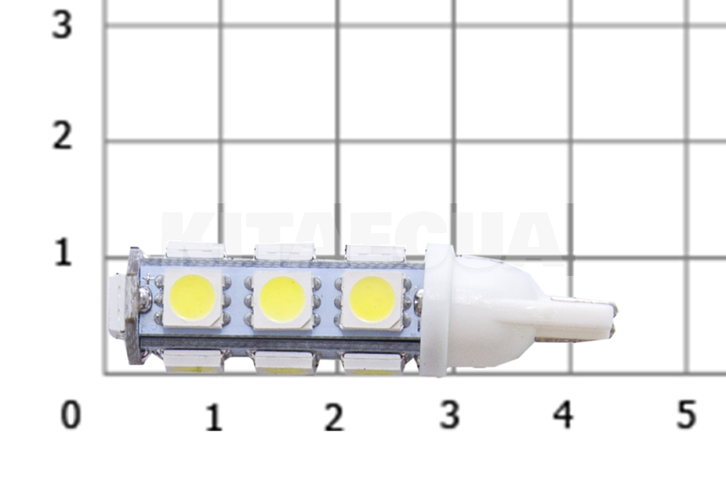Світлодіодна лампа 12V безцокольная 13 світлодіодів CYCLON (T10-003) - 4