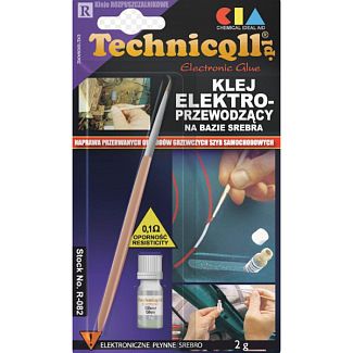 Клей токопроводящий для ремонта нитей обогрева заднего стекла 2 гр Technicqll