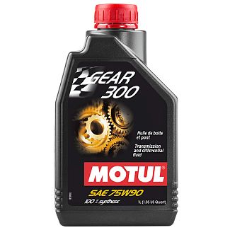 Олія трансмісійна синтетична 1л 75W-90 GL-4/GL-5 Gear 300 MOTUL