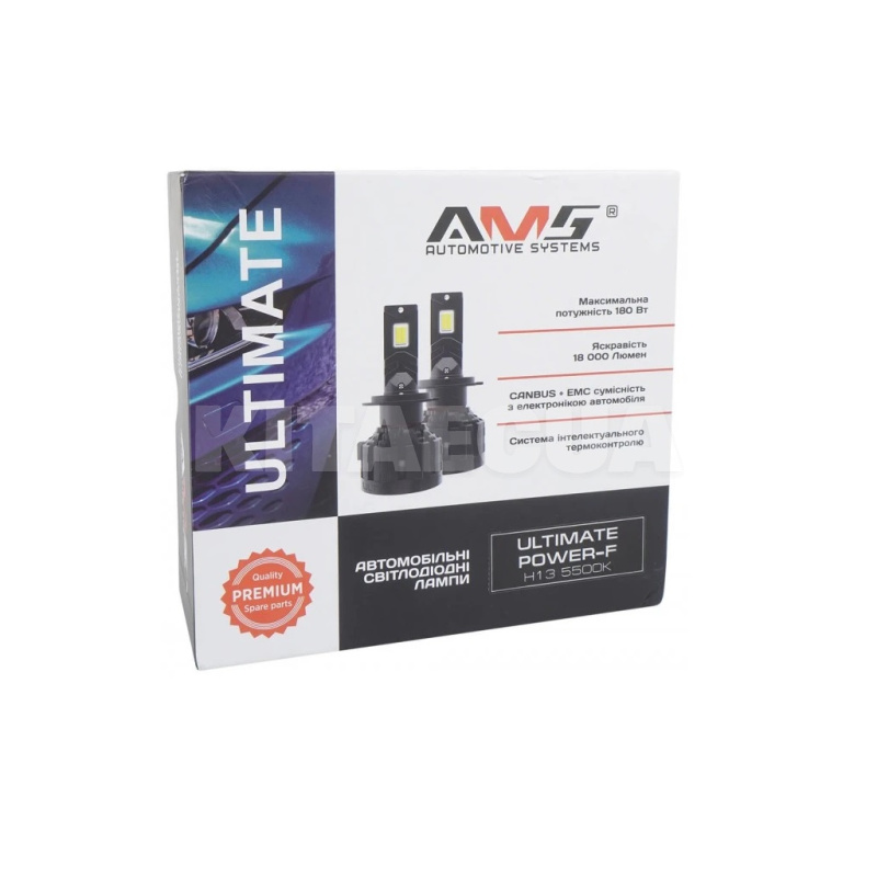 LED лампа для авто ULTIMATE POWER-F H13 65W 5500K CANBUS AMS (63835) - 2