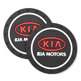 Коврики антискользящие в подстаканник 7 см Kia (2шт.) 