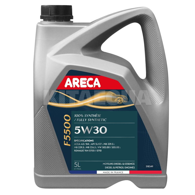 Масло моторное синтетическое 5л 5W-30 F5500 ARECA (PF009844)