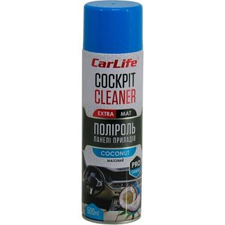 Поліроль для пластику "кокос" 500мл cockpit cleaner extra mat CARLIFE