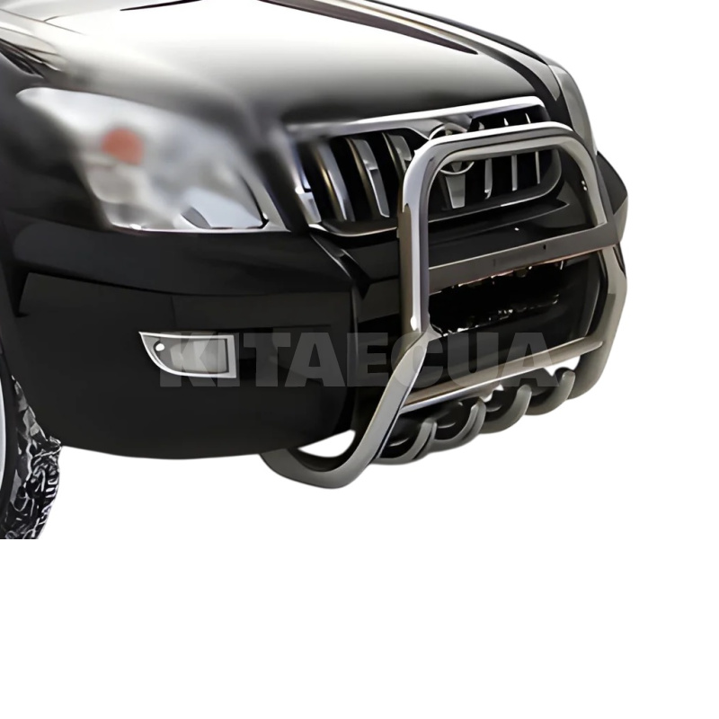 Кенгурятник Toyota Land Cruiser Prado 120 нержавеющая сталь CAN (dug639311) - 2