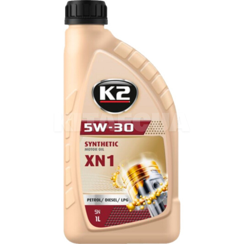 Масло моторне синтетичне SN XN1 5W-30 1л K2 (O1491E)
