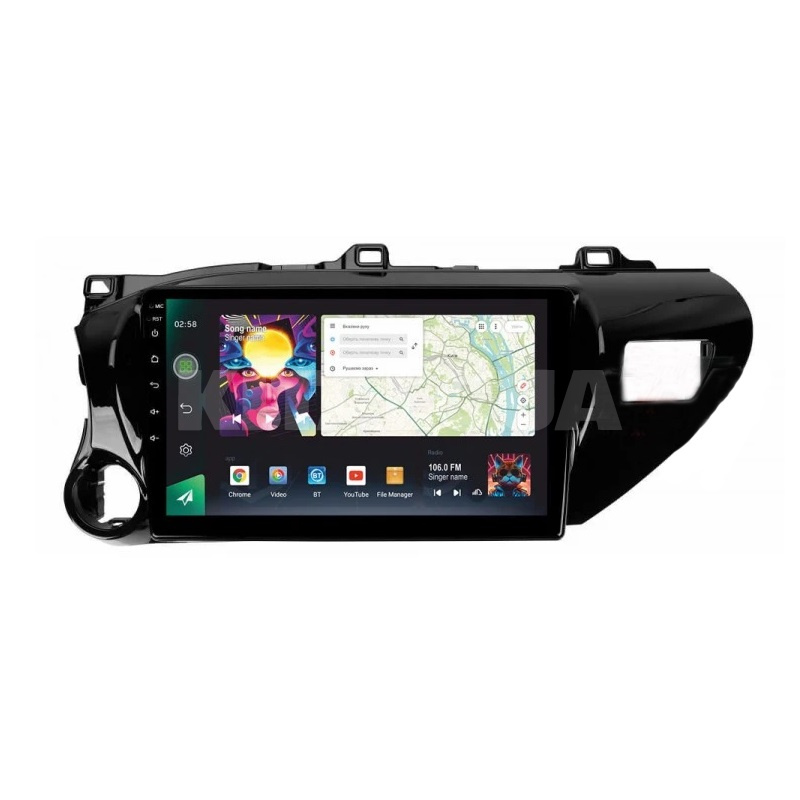 Штатна магнітола PRO 10464 4+64 Gb 10 Toyota Hilux Pick Up AN120 2015-2020 SIGMA4car (40183) - 2