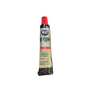 Герметик автомобільний формувач прокладок 21г Silicone High-Temp (+350°C) червоний K2