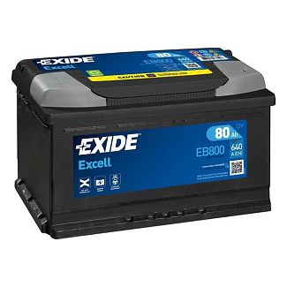 Автомобільний акумулятор EXCELL 80Ач 640А "+" справа EXIDE