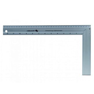 Кутник столярний 350х190 мм алюмінієвий HOGERT