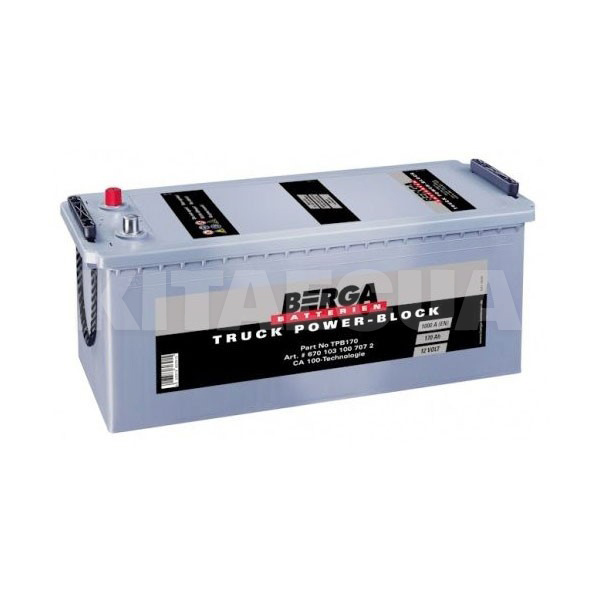 Аккумулятор автомобильный 140Ач 800А "+" слева BERGA (640103080)