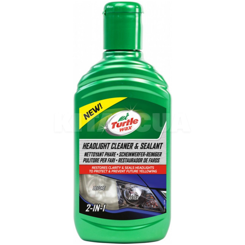 Полироль для фар 300мл Headlight Cleaner & Sealant Turtle Wax (53182)