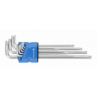 Набор ключей TORX Г-образных экстра длинных S2 9 предметов HOGERT