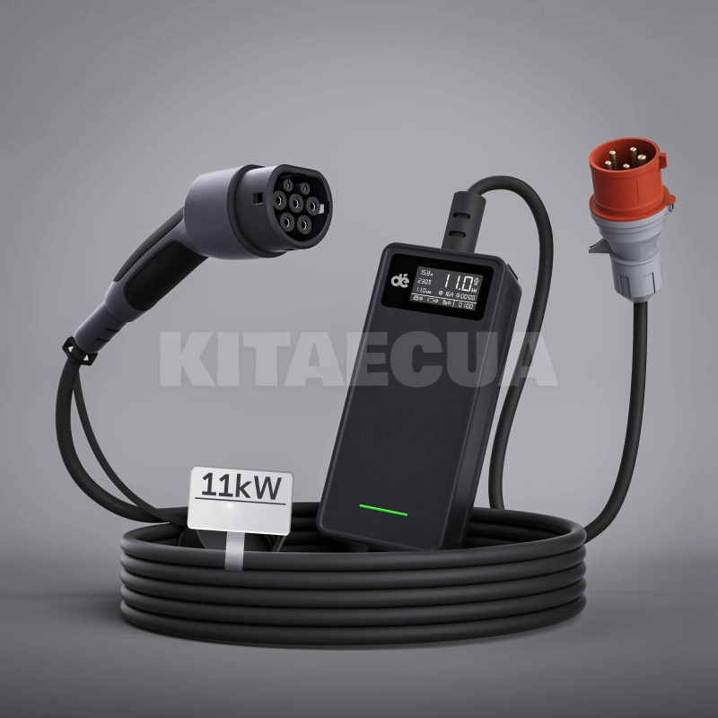 Зарядка для електромобіля Type 2 11 кВт 16A 3-фази DEPOW (DE11-16-3PH-TP2-C6)
