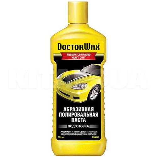 Полировочная паста абразивная 300мл Wax Rubbing Compound Heavy Duty DoctorWax (DW8287)