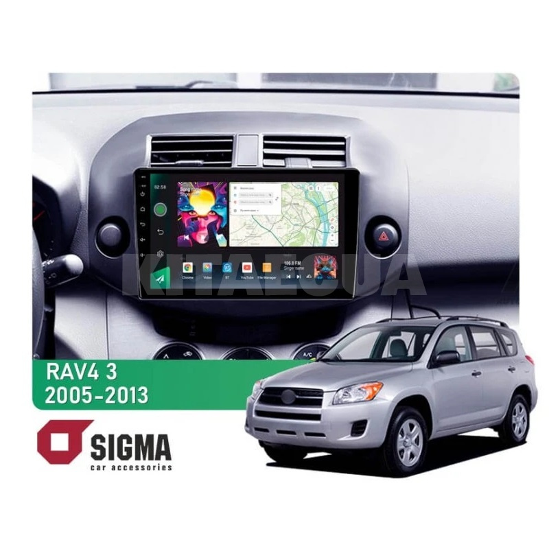 Штатна магнітола PRO 10464 4+64 Gb 10 Toyota RAV4 3 2005-2013 SIGMA4car (40191)