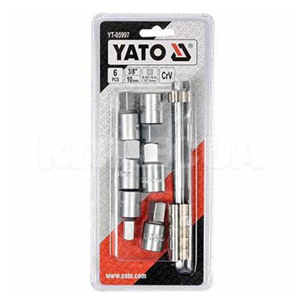 Набор головок торцевых для масляных пробок 1/2" 3/8" 6 предметов YATO (YT-05997) - 2