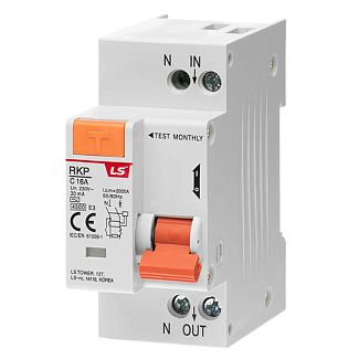 Диференціальний вимикач 16A 1P+N 30мА RKP LS Electric